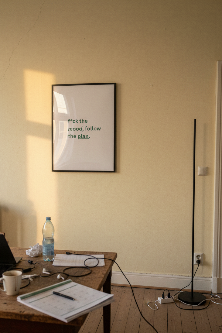 F*ck the Mood, Follow the Plan