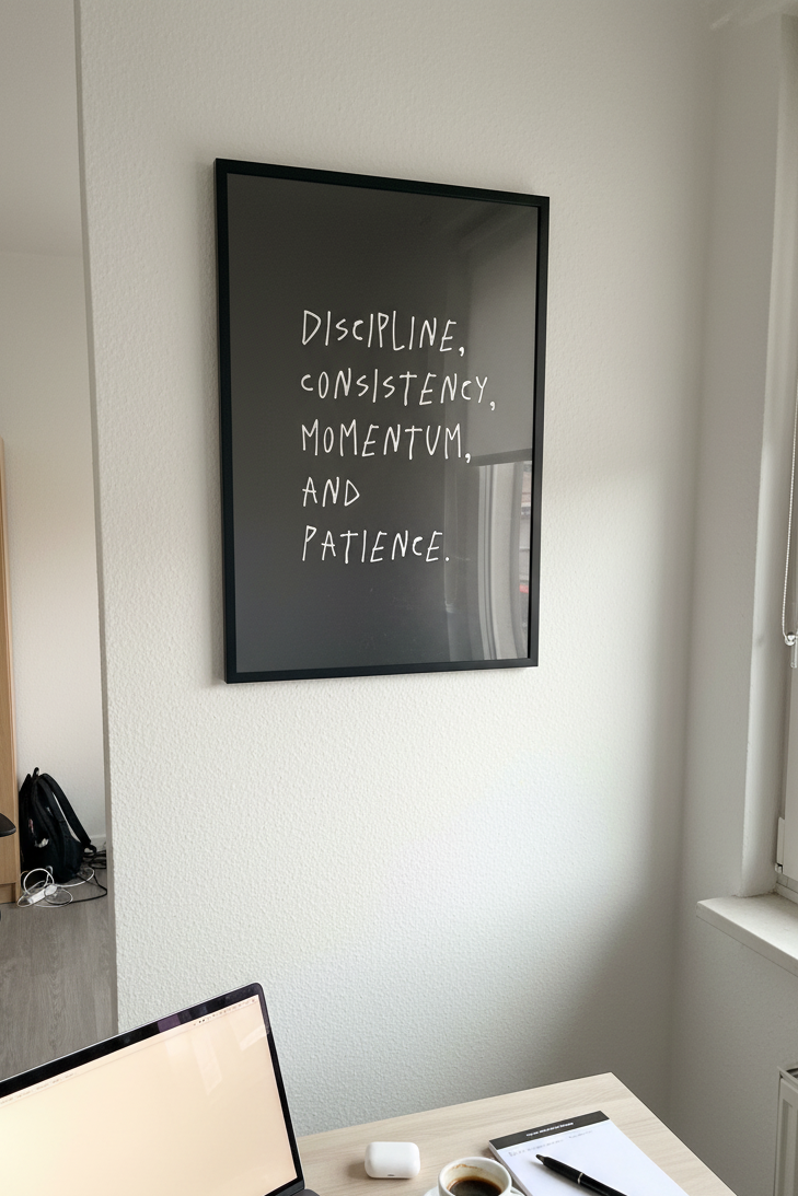 Discipline, Consistency, Momentum, and Patience