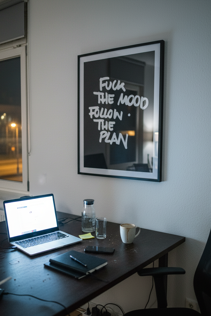 F*ck the Mood, Follow the Plan